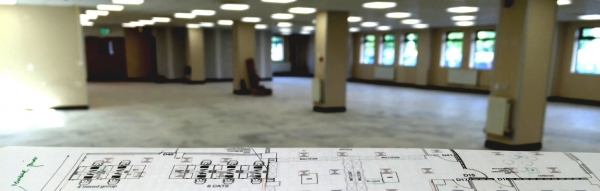 Commercial office fit-out space planning